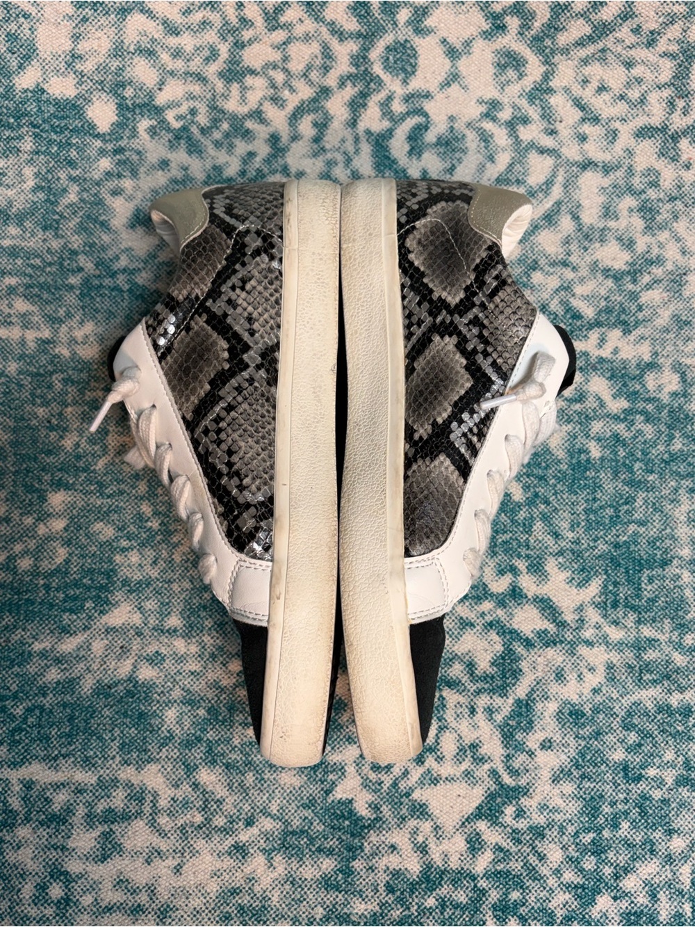 Vintage Havana Snake Print Low Top Sneakers
